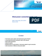 Wind Power Connection To The Grid: Aalto University 30.10.2015 Sanna Uski