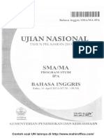 Contoh Soal UN B. Inggris SMA - MA Progam Studi IPA PDF