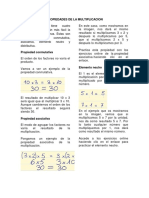 Propiedades de La Multiplicacion