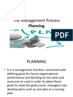 The Management Process Planning