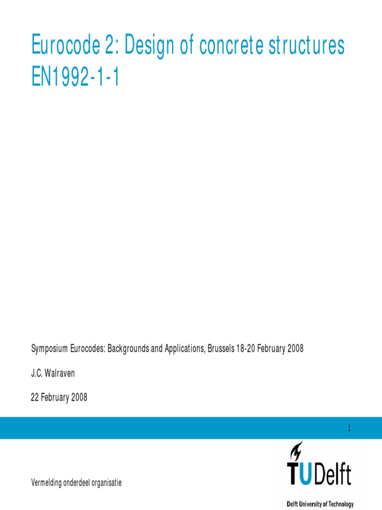 Eurocode 2: Concrete Structures Design | PDF | Prestressed Concrete ...