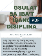 Pagsulat Sa Iba't Ibang Disiplina