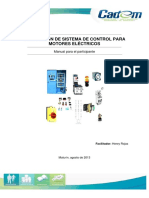 Manual Instalación de Sistema de Control para Motores Eléctricos 2013