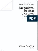 García Carpintero, Manuel - Las Palabras, Las Ideas y Las Cosas (Cap 1) PDF