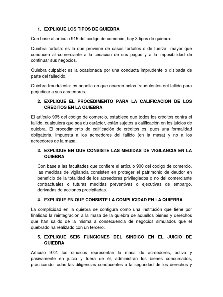 Guía de Quiebras Comerciales | PDF | Bancarrota | Justicia