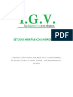 Estudio Hidraulico e Hidrologico IGV Del Tramo de Via A Intervenir