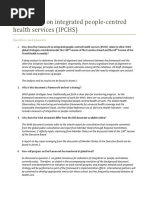 Framework On Integrated People-Centred Health Services (IPCHS)