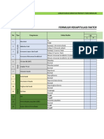 Formulir Rekapitulasi Faktor Risiko PTM (Manual)