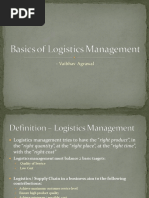 Basic of Logistics Management - 1553484948 PDF