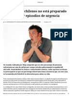 El 70% de Los Chilenos No Está Preparado Para Afrontar Episodios de Urgencia - El Mostrador