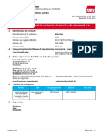 Ficha de Seguridad Compuesto Organico