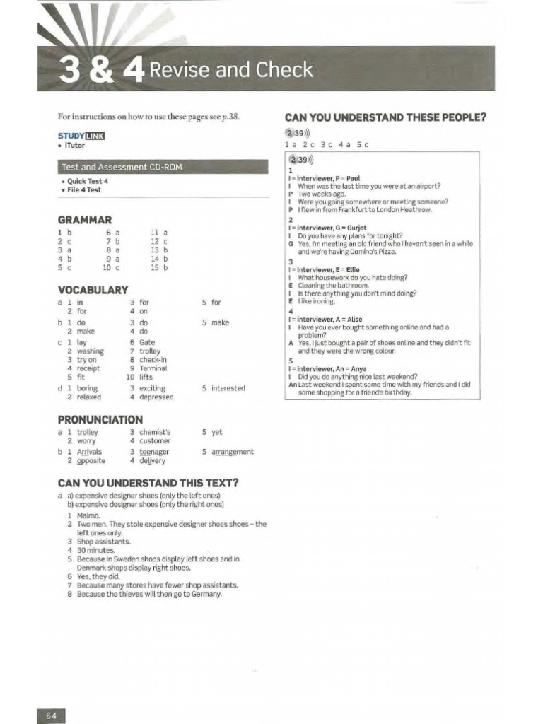 1 2 Revise And Check English File Upper Intermediate