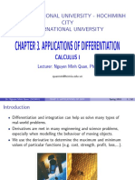 Chapter 3. Applications of Differentiation: Vietnam National University - Hochiminh City International University