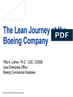 The Lean Journey at The Boeing Co