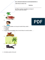 Ulangan Kelas 1 Tema 7 Subtema 1