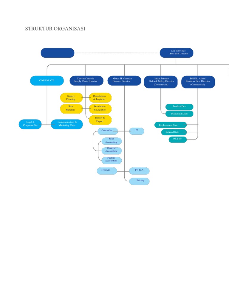 Organizational Structure of a Tire Manufacturing Company | PDF | Supply ...