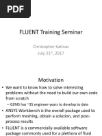 FLUENT Training Seminar