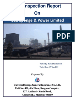 Risk Inspection Report On Goa Sponge & Power Limited