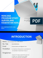 Surveilans Kesehatan Kerja Pertemuan 1