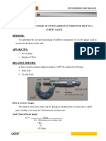 Micrometer Screw Gauge