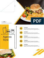 Burger With French Fries PowerPoint Templates