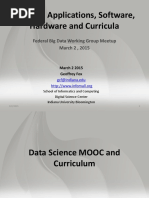 Big Data Applications, Software, Hardware and Curricula