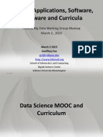 Big Data Applications, Software, Hardware and Curricula