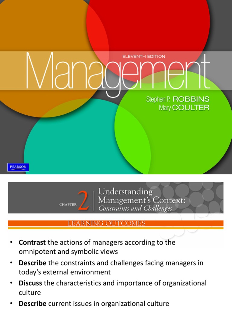 CH 02 Principle of Management | PDF | Organizational Culture ...