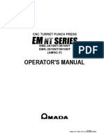 Amada EM NT Series Operator Manual CNC Turret Punch Pres PDF