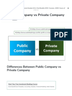 Public and private companies
