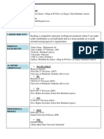 Nawab Ali CV