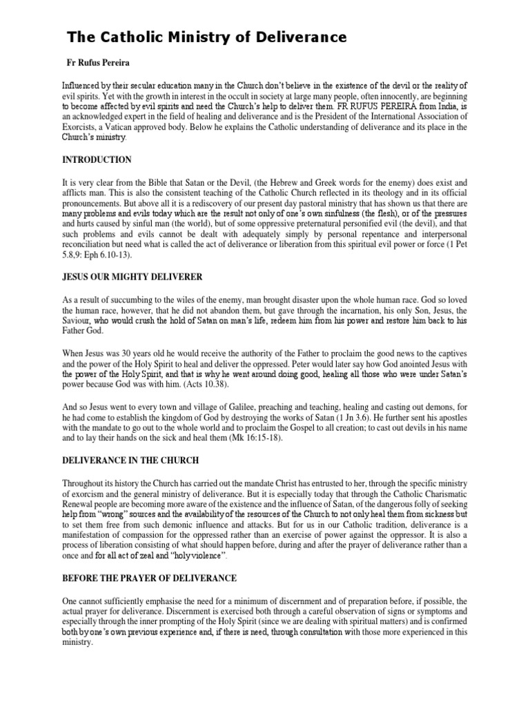 DELIVERANCE MINISTRY PDF visual data 7