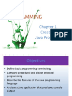 Chapter 1 Java Csc60a