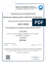 MCS Hyderabad NABL Certificates