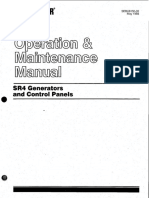 SR4 Generator and Control Panels - Operation and Maintenance Manual PDF