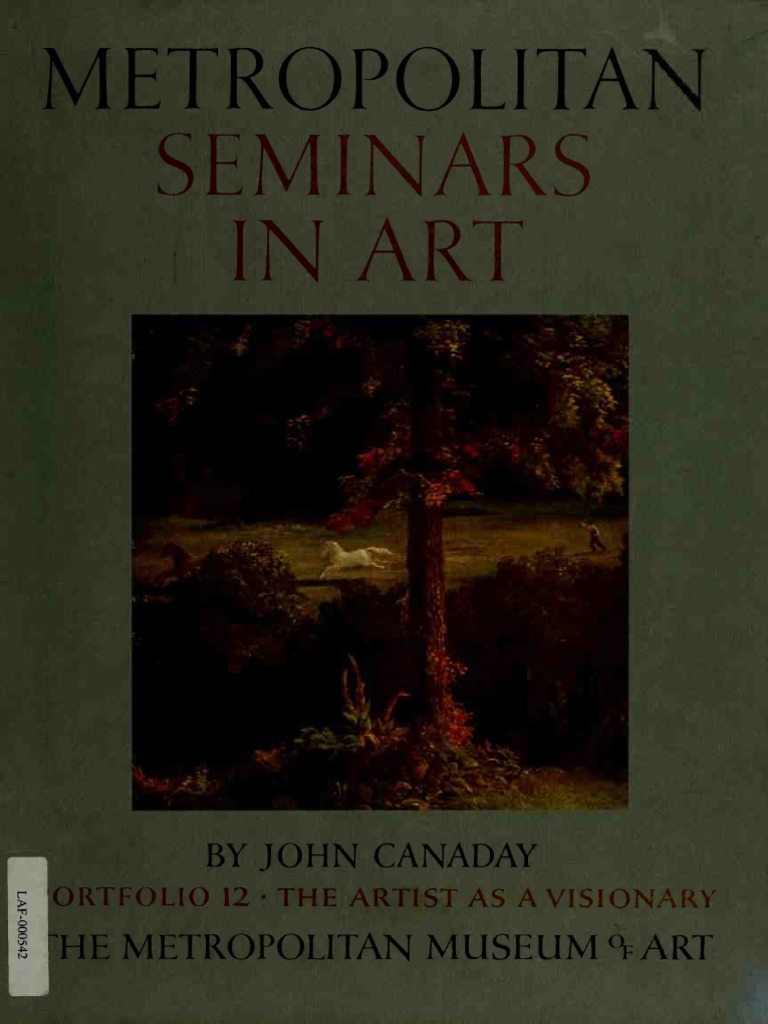 John Canaday - Metropolitan Seminars in Art. Portfolio 12 The Artist ...