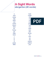 Dolch Prek PDF