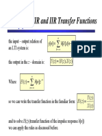 Fir and Iir Transfer Functions: Yn HKXNK Yz HZXZ