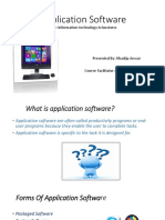 Application Software: Course: Information Technology in Business