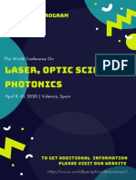 The World Conference On Laser, Optic Science & Photonics (LSP 2020) - Spon