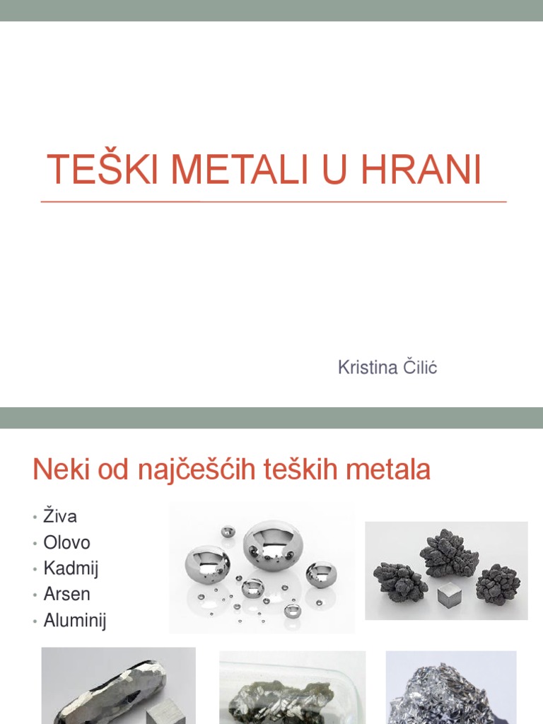 Teski Metali U Hrani | PDF