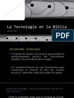 La Tecnologia en La Biblia