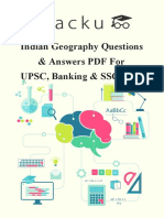 Indian Geography UPSC, Banking & SSC Exams