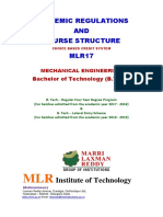 B.Tech MechanicalEnginerring Syllabus MLR17 PDF