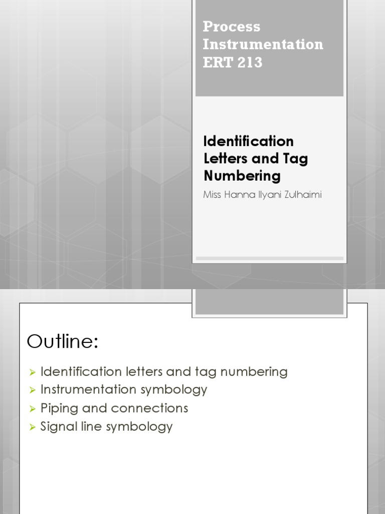 Instrument Tagging and Identification | PDF | Instrumentation | Systems ...