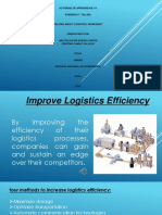 Improving Logistics Efficiency Workshop