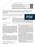 Current Anaesthesia & Critical Care: Case Report