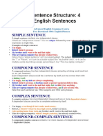 English Sentence Structure: 4 Types of English Sentences