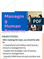 Managing Human Resources 