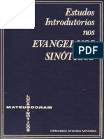 Estudos Introdutórios nos Evangelhos Sinóticos - Osmundo Afonso Miranda -Cultura Cristã.pdf